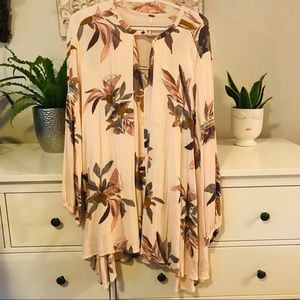 Free People Floral Boho Tunic